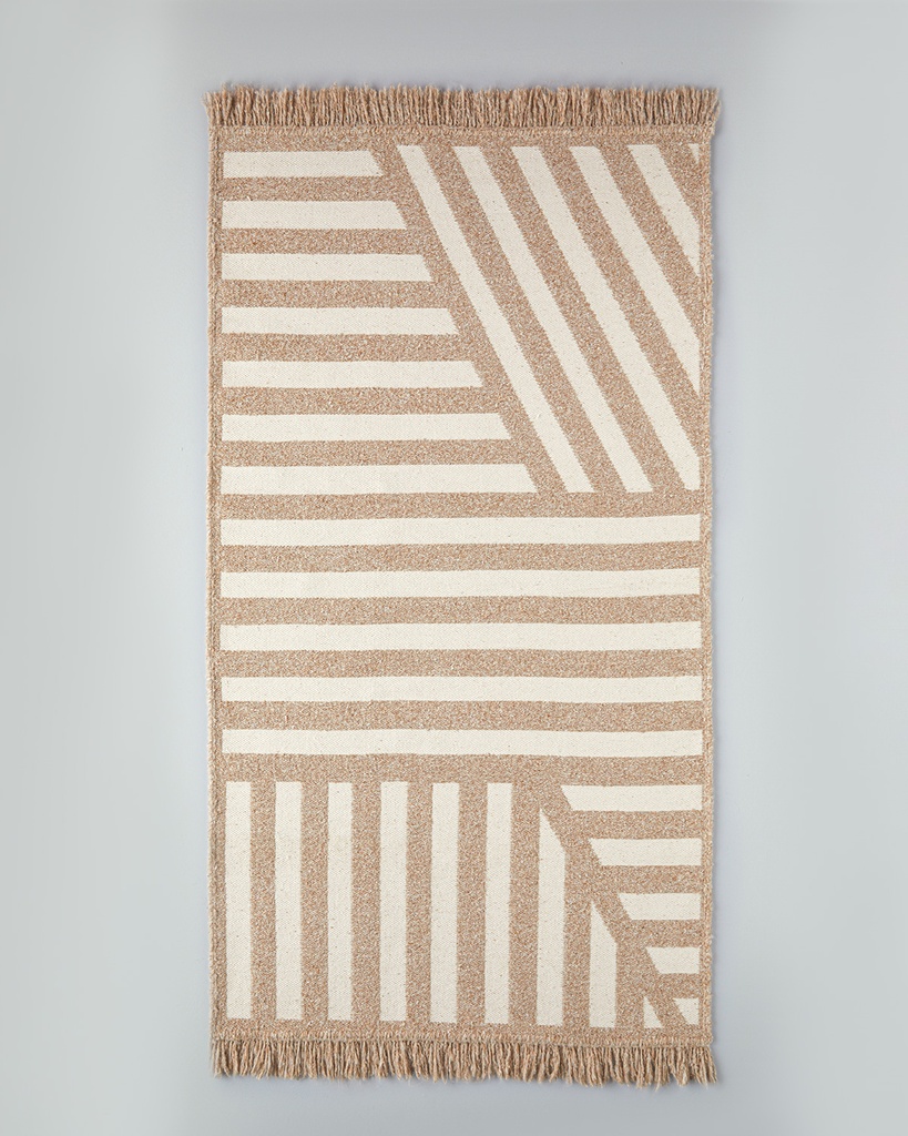 Linear Woven Rug Timeless