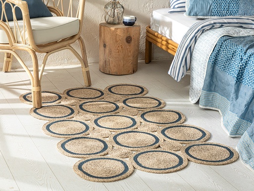 [10034487002] Avery Decorative Jute Rug Coastal Dream