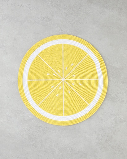 [10046166001] Summer Lemon Table Mat Summer Splash