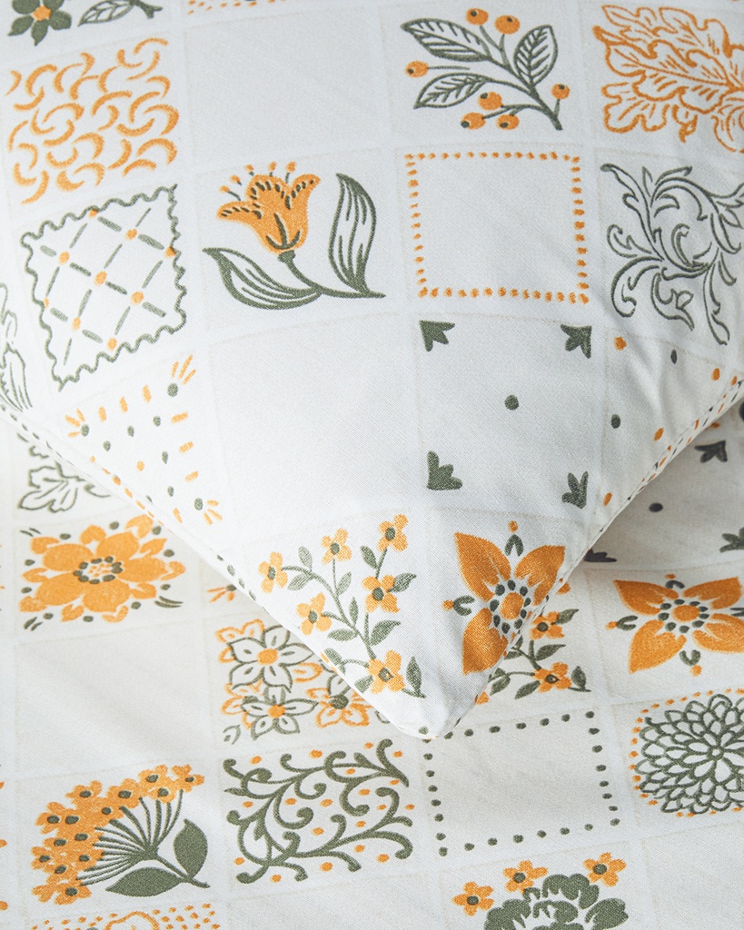 Vintage Argyle Duvet Cover Set pack Ornate Retro