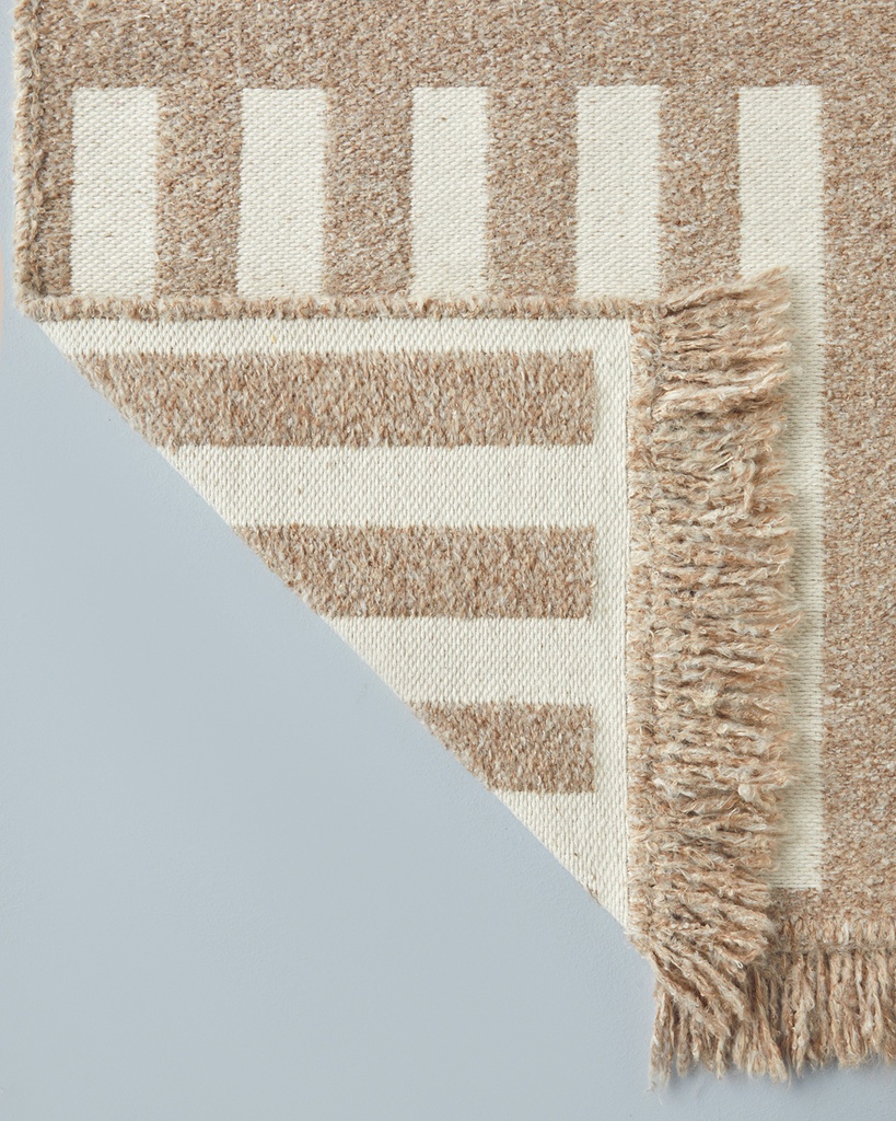 Linear Woven Rug Timeless