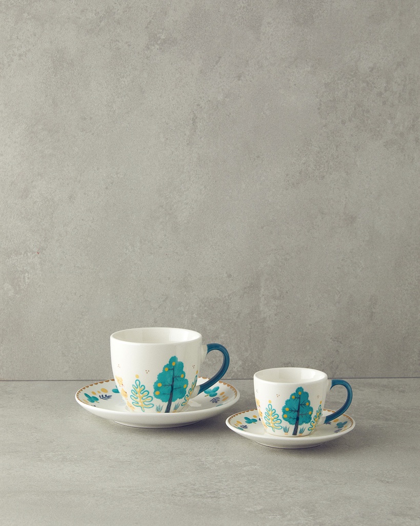 Love Jungle Tea Cup Set Exotic Carnival