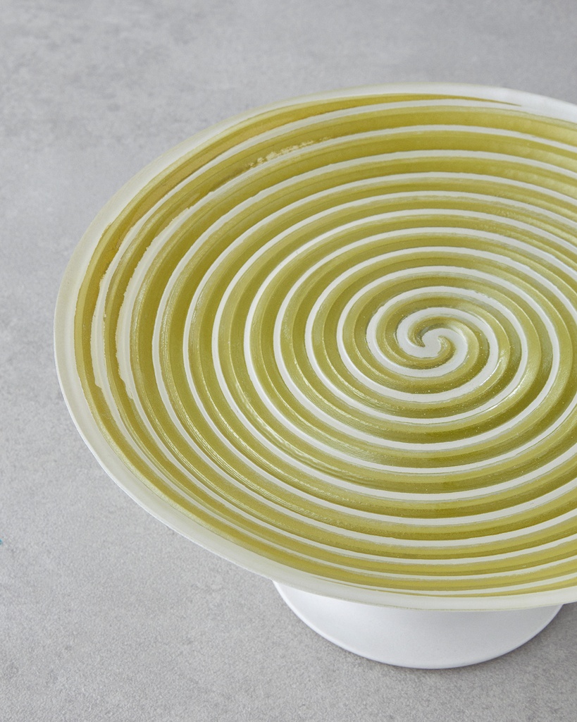 Swirly Cake Stand Summer Splash