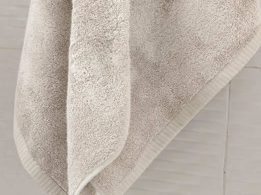 [10007483004] Leafy Bath Towel Timeless (Beige)