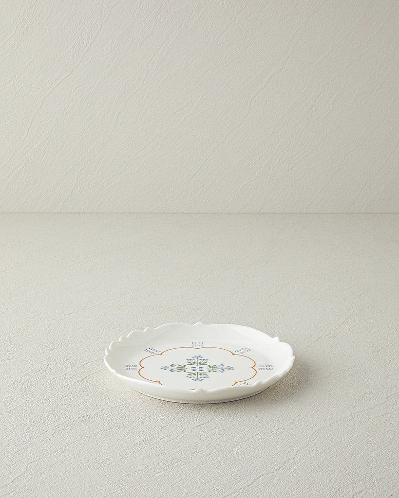 Retro Paisley Cake Plate Ornate Retro