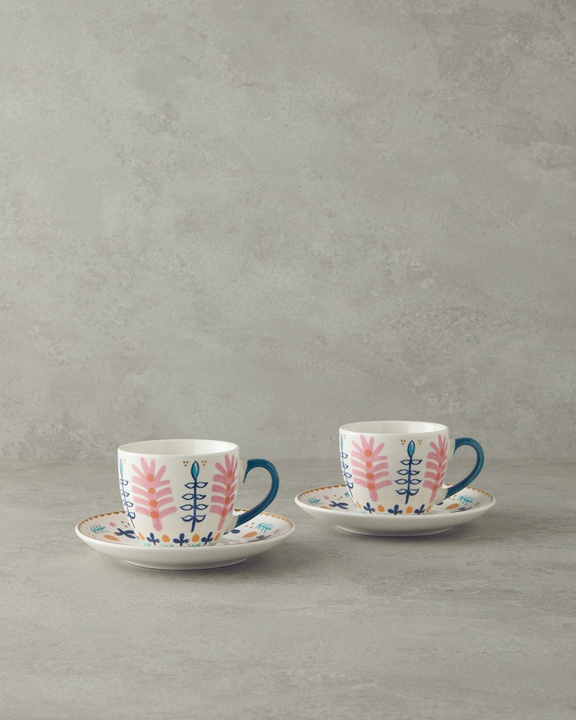 Love Adore Tea Cup Set Exotic Carnival