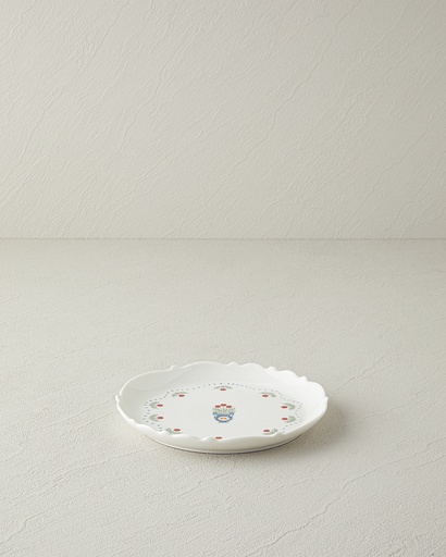 [10045011001] Retro Realm Cake Plate Ornate Retro