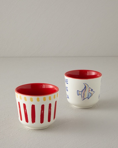 [10042861001] Red Fish Glass Jolly Marine