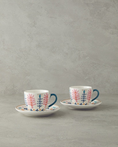 [10041849001] Love Adore Tea Cup Set Exotic Carnival