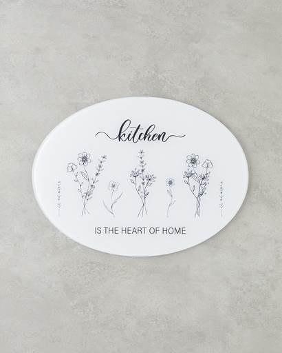 [10047999001] Floral Home Cutting Board Basic Alt Segment