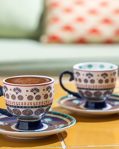 [10038623001] Exotic Artsy Coffee Cup Set Basic Üst Segment