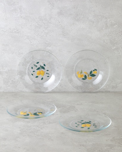 [10048827001] Lemon Cake Plate Summer Splash
